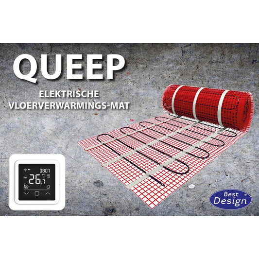 "Queep" elektrische vloerverwarmings-mat | 1.0 m2